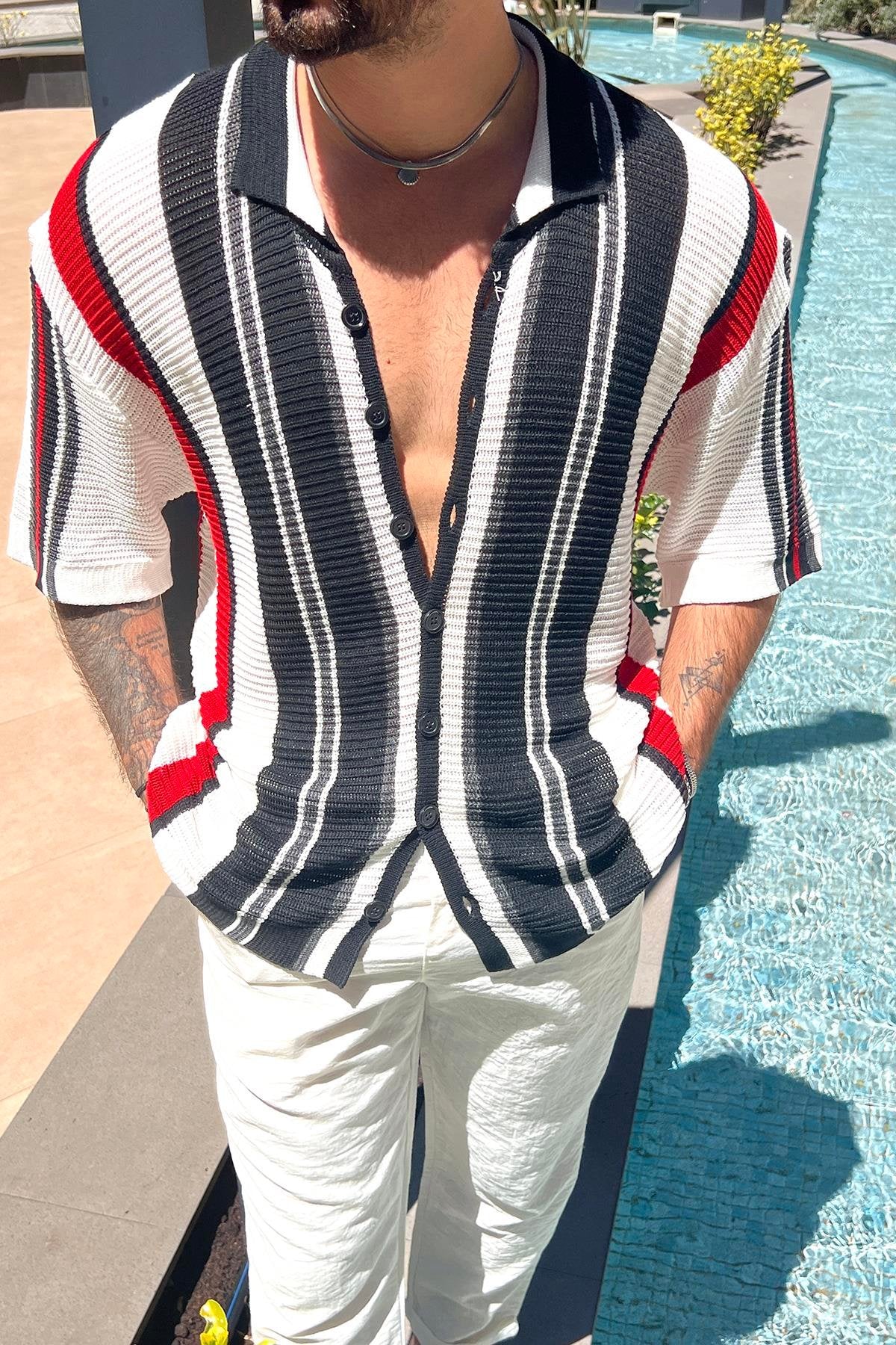 Colorful Knit Shirt