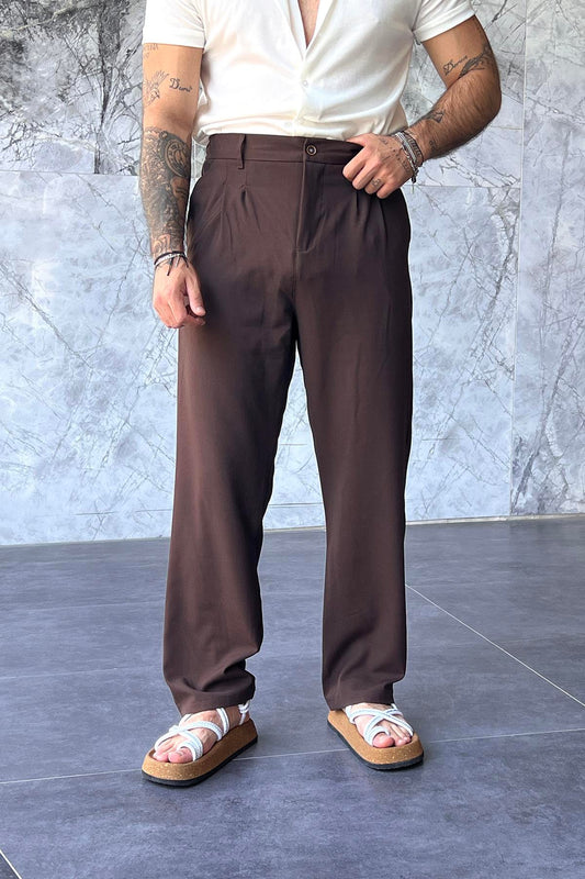 Classic Pleated Baggy Trousers