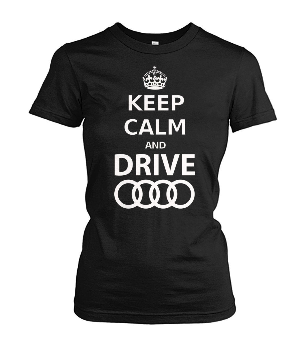 Keep calm and drive Audi Damen - TeePerfect 