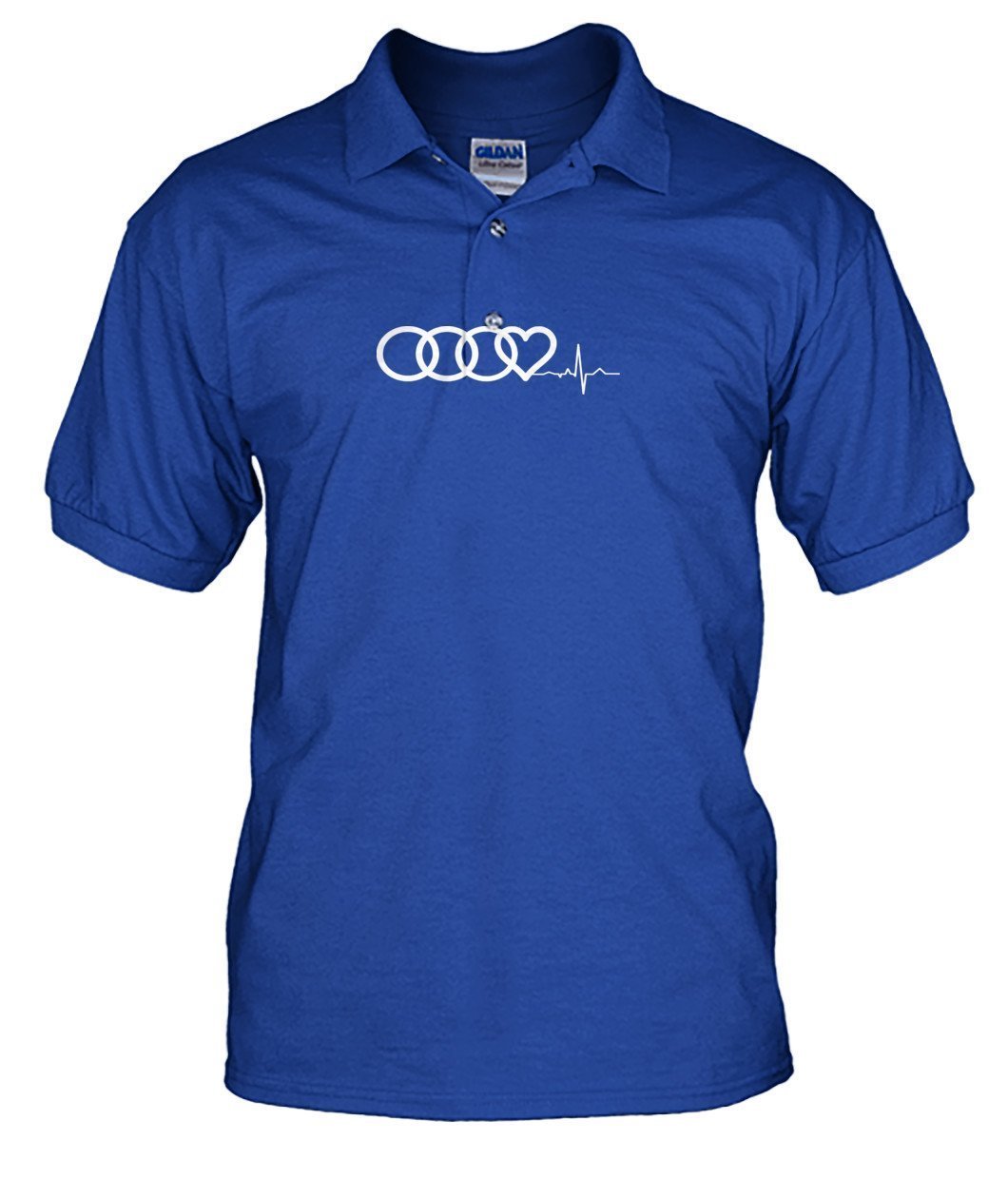 Audi Heart Beat Men's Polo - TeePerfect 