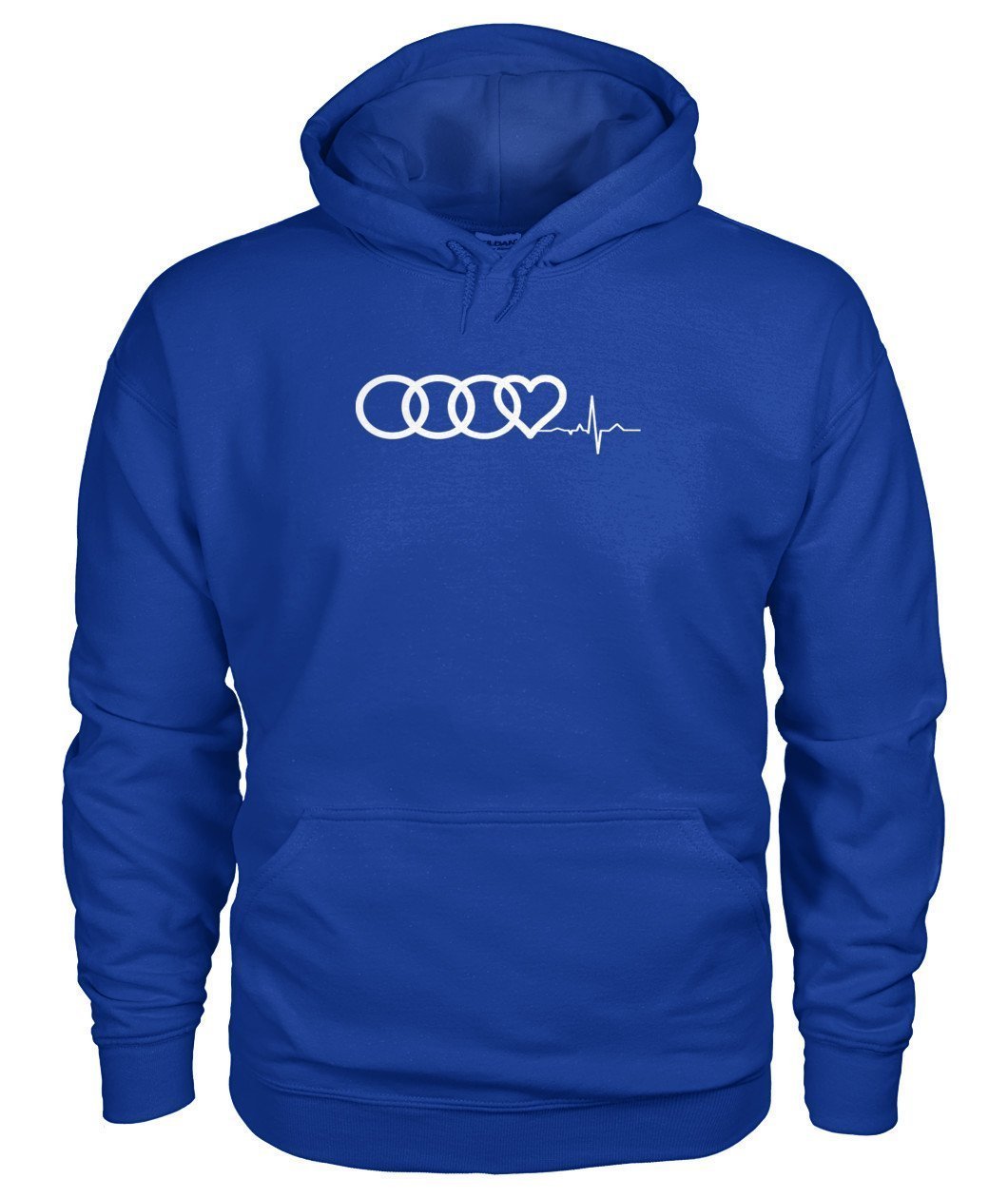 AUDI Herzschlag  HEART BEAT Gildan Hoodie - TeePerfect 