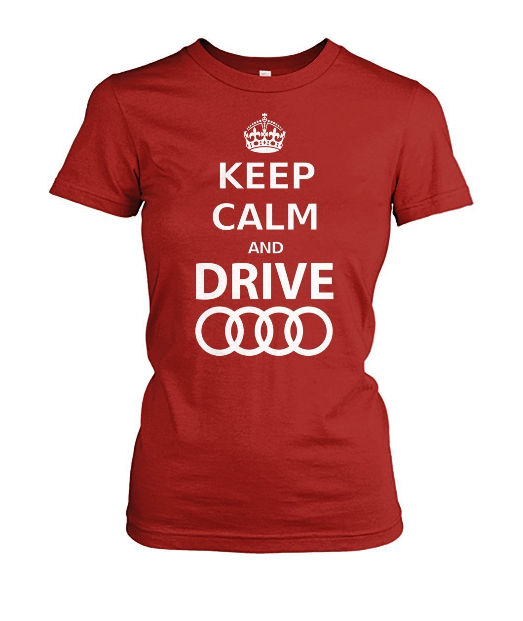 Keep calm and drive Audi Damen - TeePerfect 