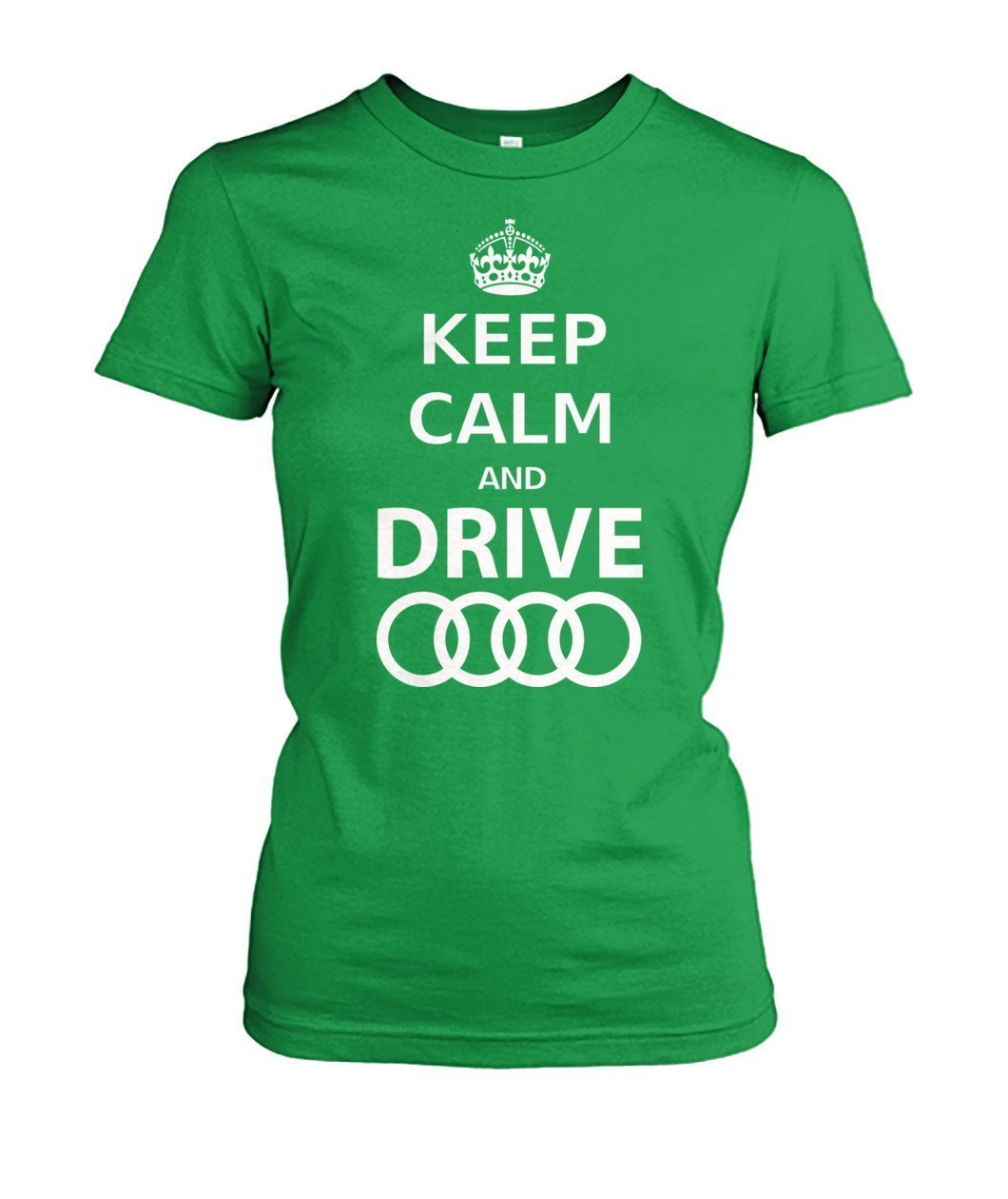 Keep calm and drive Audi Damen - TeePerfect 