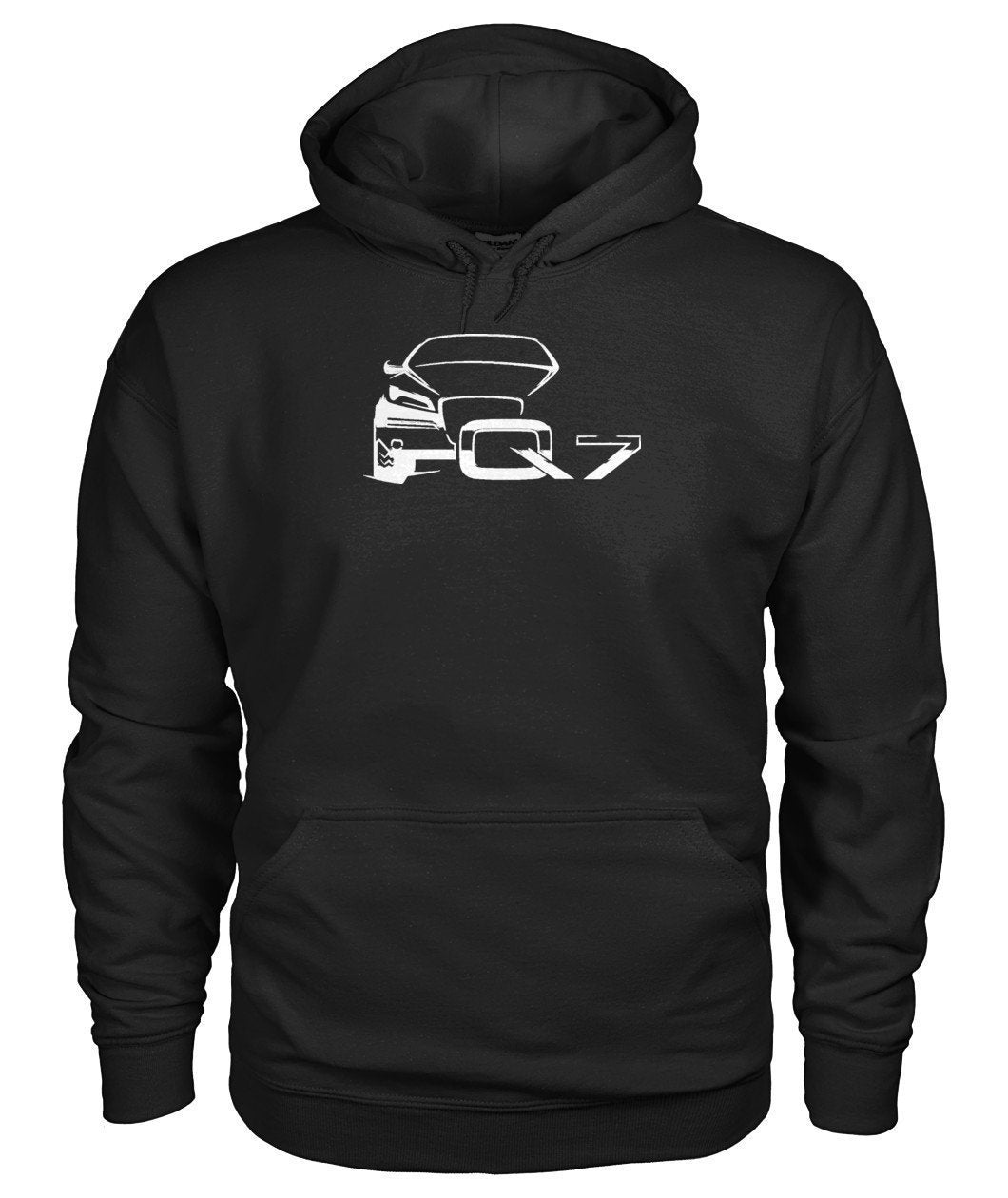 Audi Q7 Weiß  Gildan Hoodie - TeePerfect 