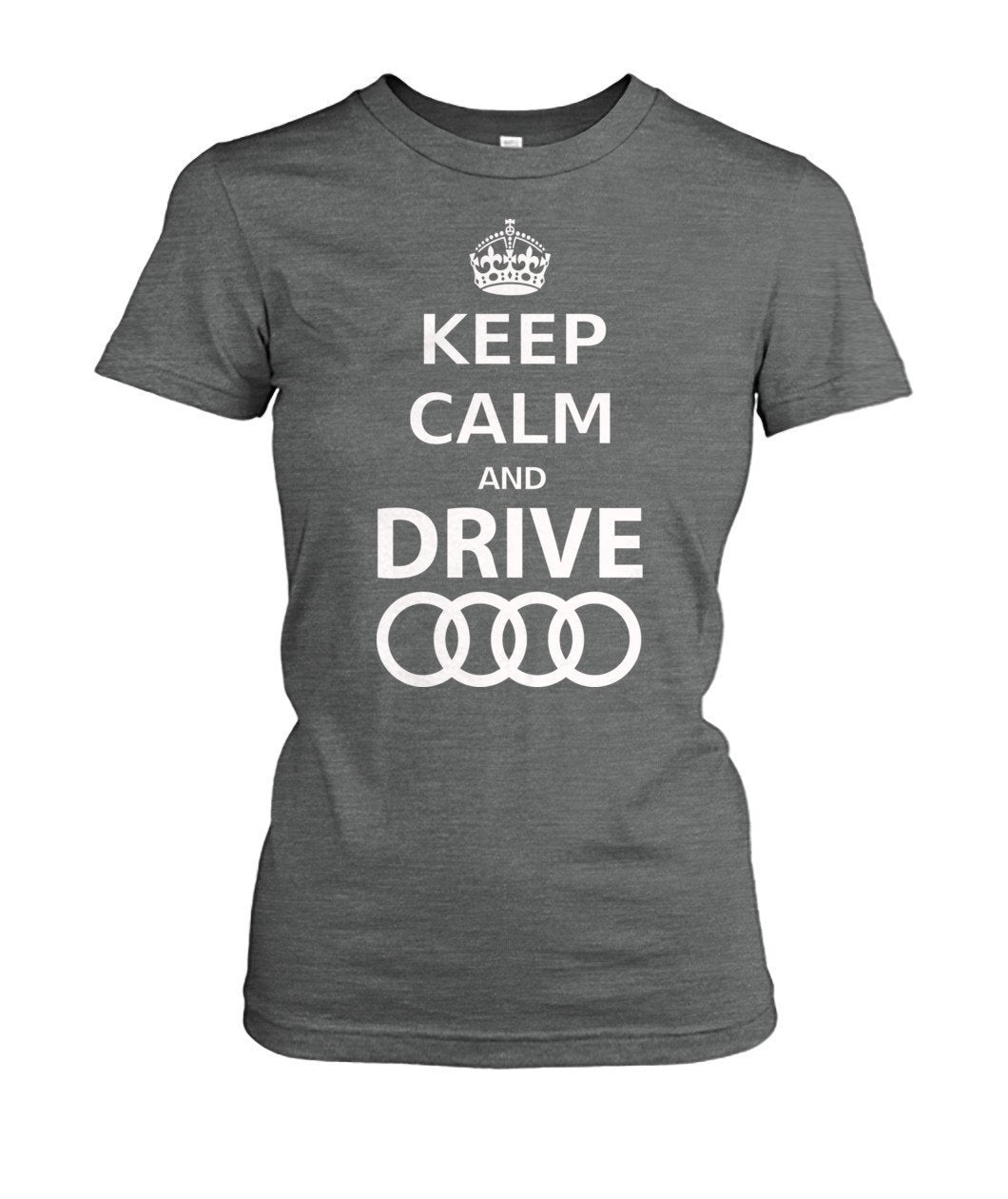 Keep calm and drive Audi Damen - TeePerfect 